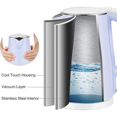 Midea Electric Kettle With Double Wall Cool Touch Body 1.7 l MKHJ1705B Light Blue